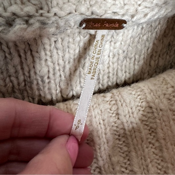 Fee People | Snow Drift Fair Isle Cowl Neck Sweater Size Small - Picture 5 of 6